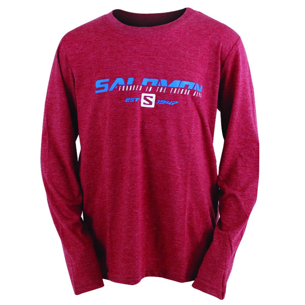 Tops Salomon Homme Rouge - Salomon FAST FORWARD LS M - France (9412-RPWGB)